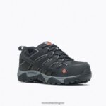 Moab Vertex Vent Comp Toe Work Shoe (J36461) Merrell Men 8VV6P371 Shoes Black - Image 5