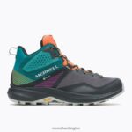 MQM 3 Mid GORE-TEX (J135528) Merrell Women 8VV6P1167 Shoes Tangerine/Teal