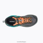 MQM 3 Mid GORE-TEX (J135528) Merrell Women 8VV6P1167 Shoes Tangerine/Teal - Image 4