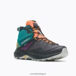 MQM 3 Mid GORE-TEX (J135528) Merrell Women 8VV6P1167 Shoes Tangerine/Teal - Image 5