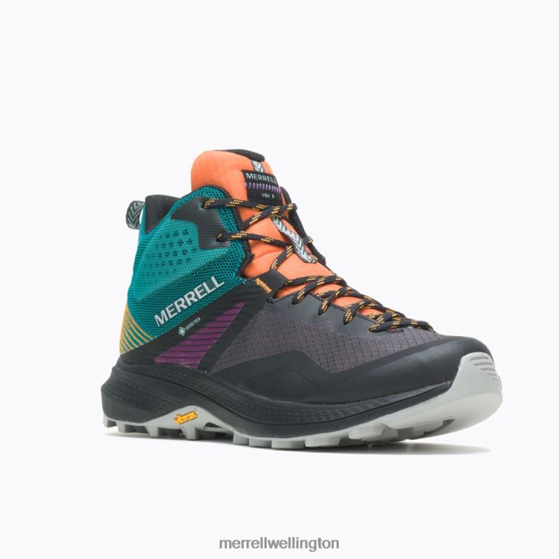 MQM 3 Mid GORE-TEX (J135528) Merrell Women 8VV6P1167 Shoes Tangerine/Teal - Image 5