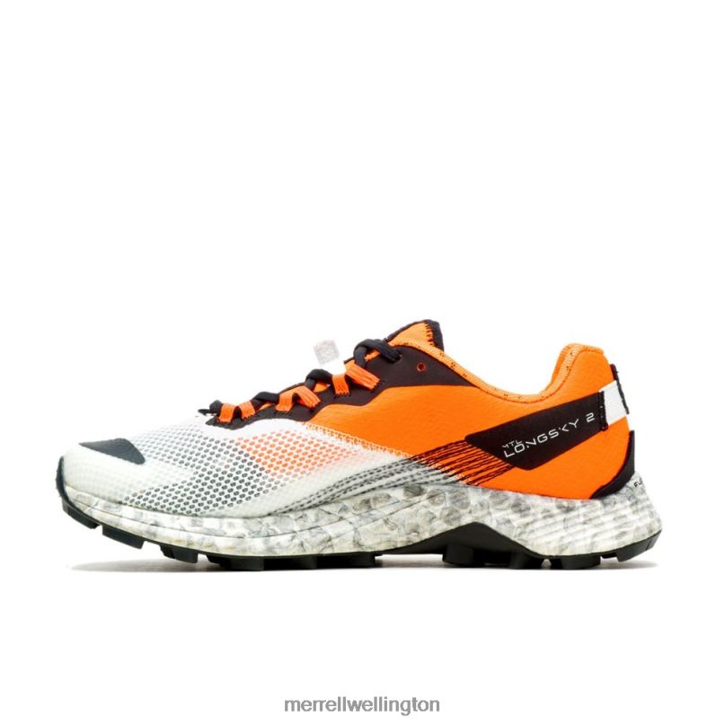 MTL Long Sky 2 (J067567) Merrell Men 8VV6P6 Shoes White/Orange - Image 6