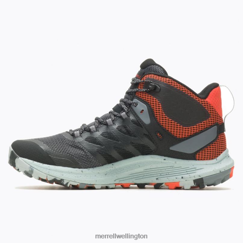 Nova 3 Mid GORE-TEX (J067615) Merrell Men 8VV6P42 Shoes Black/Tangerine - Image 6