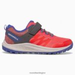 Nova 3 Sneaker (MK166787) Merrell Kids 8VV6P1358 Shoes Lava - Image 2