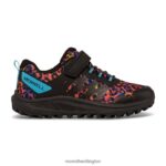 Nova 3 Sneaker (MK166788) Merrell Kids 8VV6P1359 Shoes Rainbow Leopard - Image 2