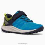 Nova 3 Sneaker (MK266784) Merrell Kids 8VV6P1357 Shoes Blue - Image 3