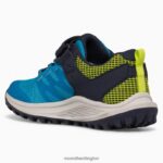 Nova 3 Sneaker (MK266784) Merrell Kids 8VV6P1357 Shoes Blue - Image 4