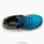 Nova 3 Sneaker (MK266784) Merrell Kids 8VV6P1357 Shoes Blue - Image 6