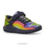 Nova 3 Sneaker (MK266786) Merrell Kids 8VV6P1360 Shoes Rainbow Mountains 4 - Image 3