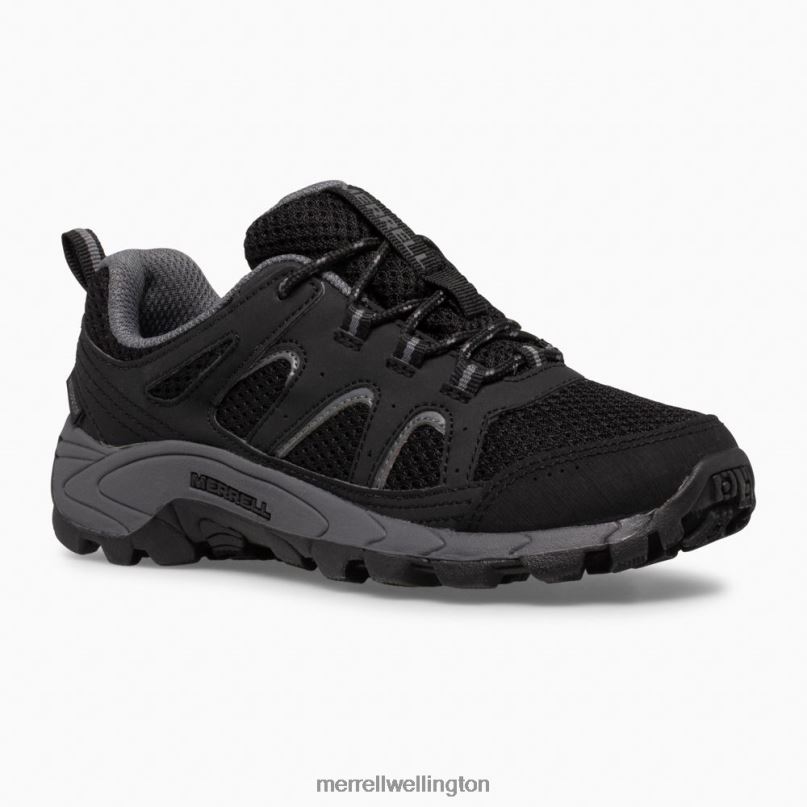Oakcreek Low Lace Waterproof Sneaker (MK265427) Merrell Kids 8VV6P1449 Shoes Black/Grey - Image 3