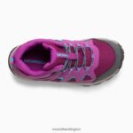 Oakcreek Mid Lace Waterproof Boot (MK164769) Merrell Kids 8VV6P1447 Shoes Paloma/Berry - Image 5