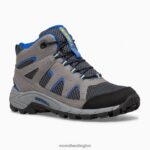 Oakcreek Mid Lace Waterproof Boot (MK264767) Merrell Kids 8VV6P1446 Shoes Charcoal - Image 3
