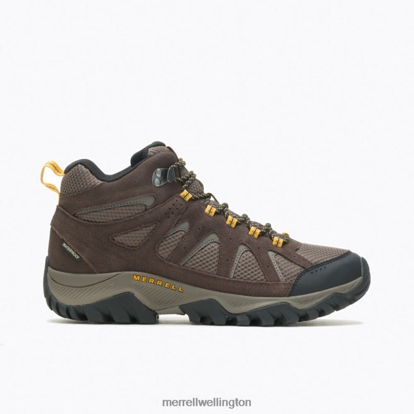 Oakcreek Mid Waterproof Wide Width (J036401W) Merrell Men 8VV6P604 Shoes Espresso - Image 1