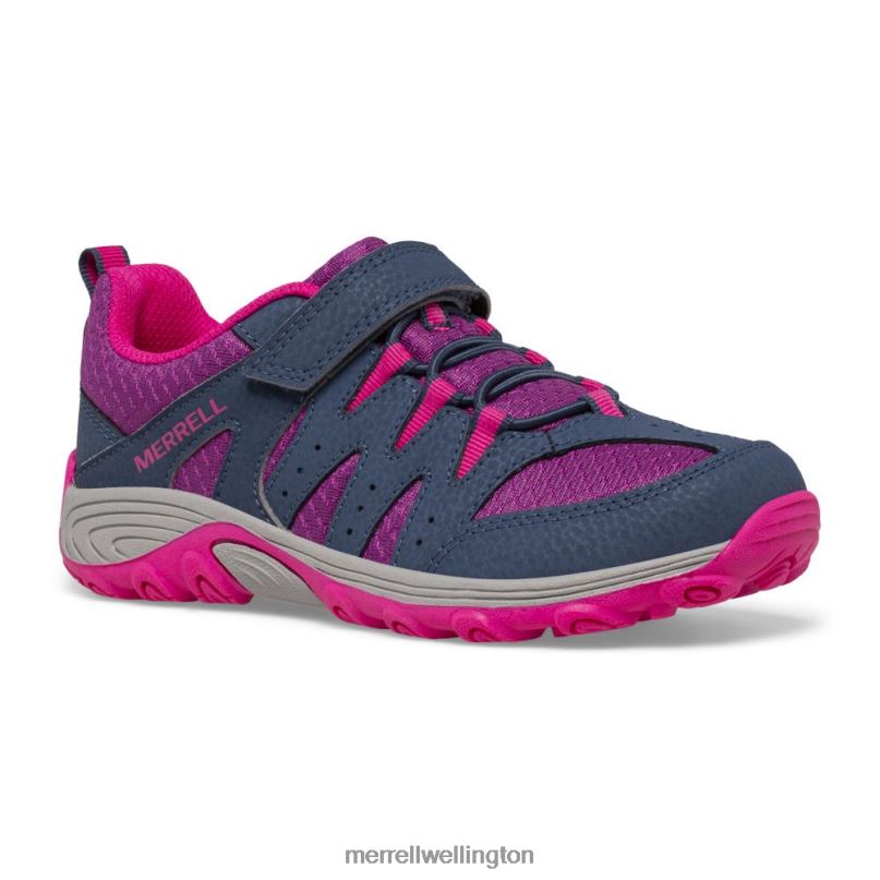 Outback Low 2 Sneaker (MK165720) Merrell Kids 8VV6P1456 Shoes Navy/Berry/Grey - Image 3