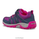 Outback Low 2 Sneaker (MK165720) Merrell Kids 8VV6P1456 Shoes Navy/Berry/Grey - Image 4