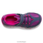 Outback Low 2 Sneaker (MK165720) Merrell Kids 8VV6P1456 Shoes Navy/Berry/Grey - Image 6