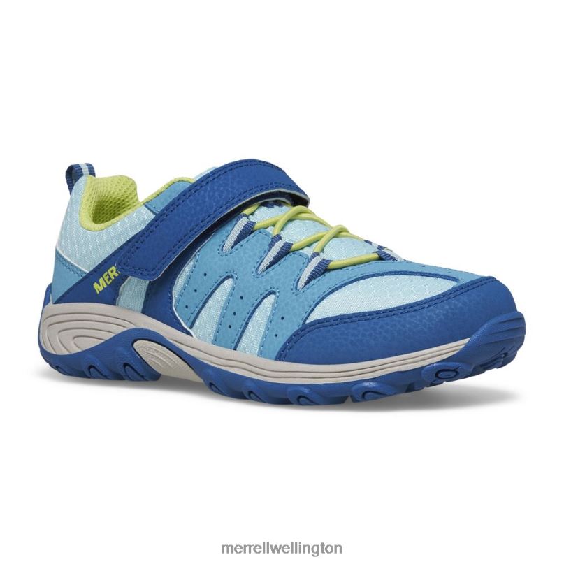 Outback Low 2 Sneaker (MK166997) Merrell Kids 8VV6P1454 Shoes Turq/Lime - Image 3