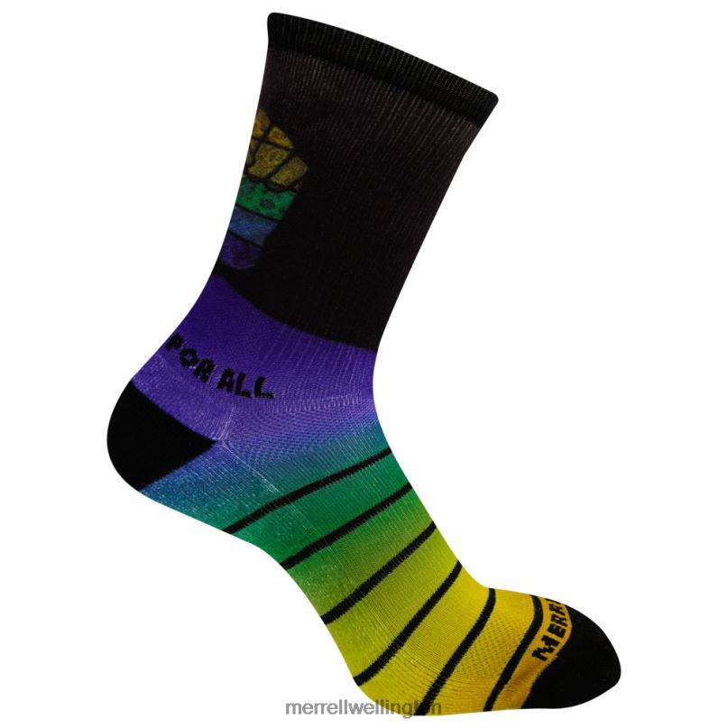 Outdoors For All Printed Outdoor Crew Sock (JSS26445-400) Merrell Unisex 8VV6P723 Accessories Blue - Image 2