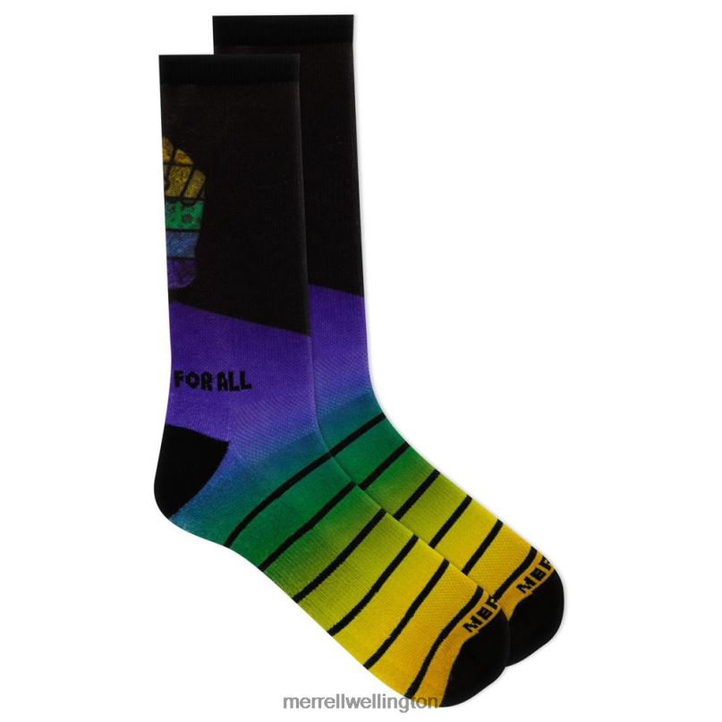 Outdoors For All Printed Outdoor Crew Sock (JSS26445-400) Merrell Unisex 8VV6P723 Accessories Blue - Image 3