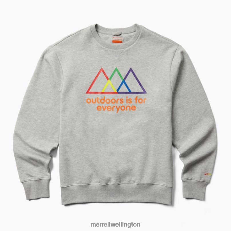 Outdoors Is For Everyone Crewneck Sweatshirt (JMS26875-050) Merrell Men 8VV6P748 Clothes Heather Gray - Image 2
