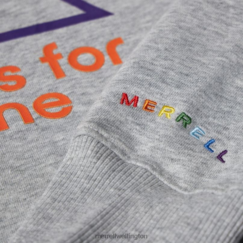 Outdoors Is For Everyone Crewneck Sweatshirt (JMS26875-050) Merrell Men 8VV6P748 Clothes Heather Gray - Image 6