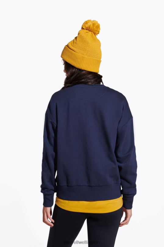 Outside State Of Mind Crew (JWF26634-353) Merrell Women 8VV6P1153 Clothes Navy - Image 3