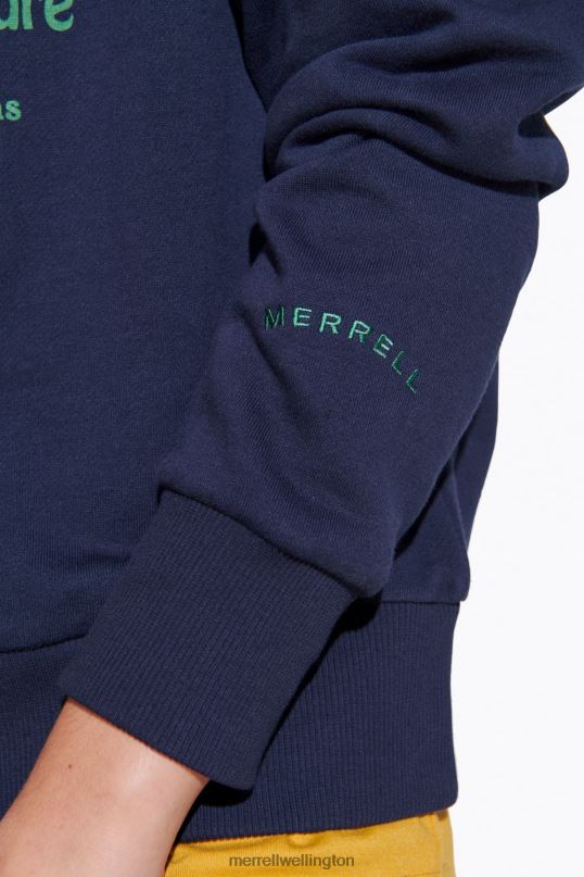 Outside State Of Mind Crew (JWF26634-353) Merrell Women 8VV6P1153 Clothes Navy - Image 5