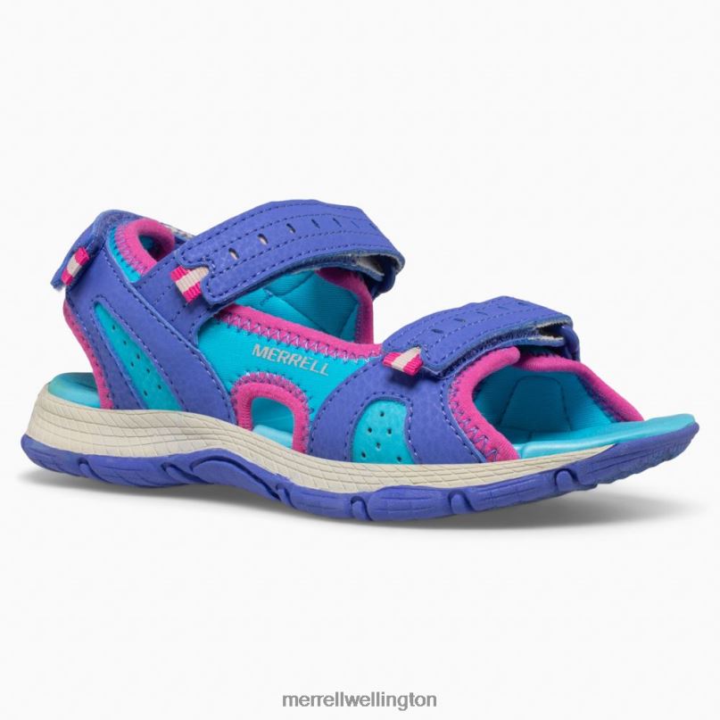 Panther Sandal 2.0 (MK165939) Merrell Kids 8VV6P1404 Shoes Turq/Purple - Image 3