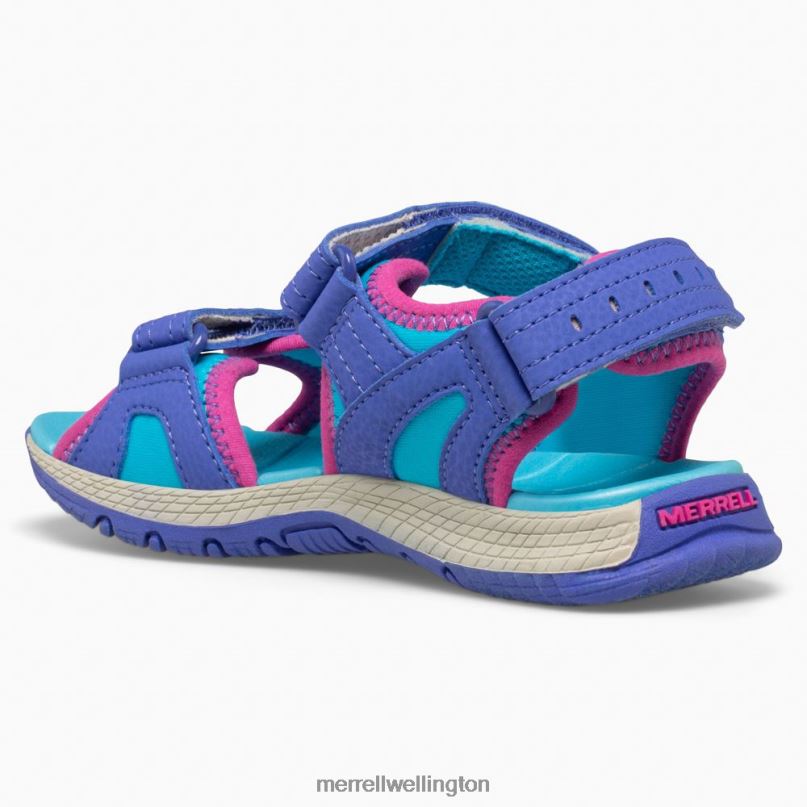 Panther Sandal 2.0 (MK165939) Merrell Kids 8VV6P1404 Shoes Turq/Purple - Image 4