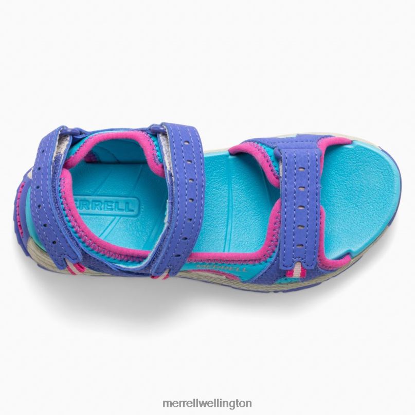 Panther Sandal 2.0 (MK165939) Merrell Kids 8VV6P1404 Shoes Turq/Purple - Image 6