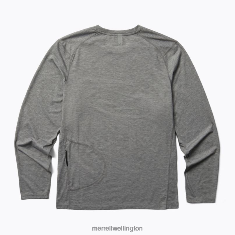 Perfect Long Sleeve Tee with Tencel (JMS26862-050) Merrell Men 8VV6P335 Clothes Grey Heather - Image 4