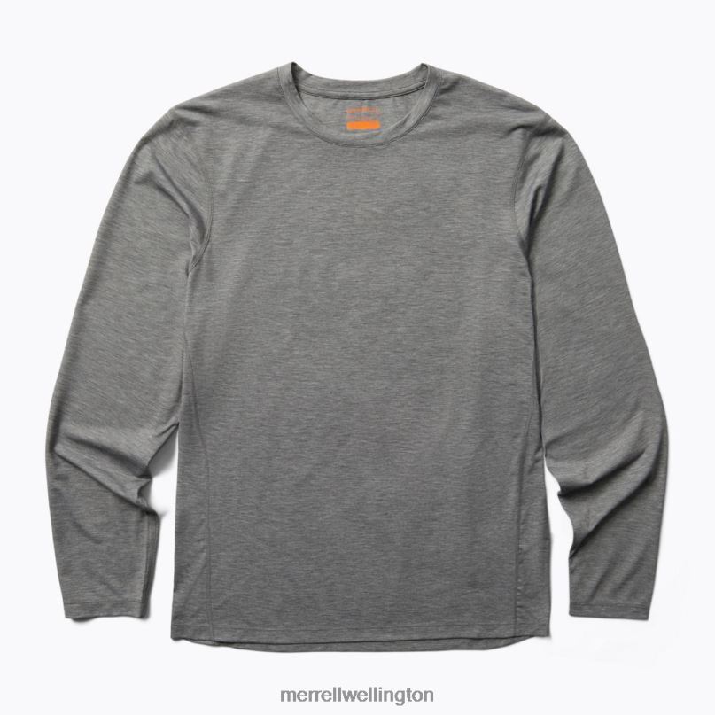 Perfect Long Sleeve Tee with Tencel (JMS26862-050) Merrell Men 8VV6P335 Clothes Grey Heather - Image 1