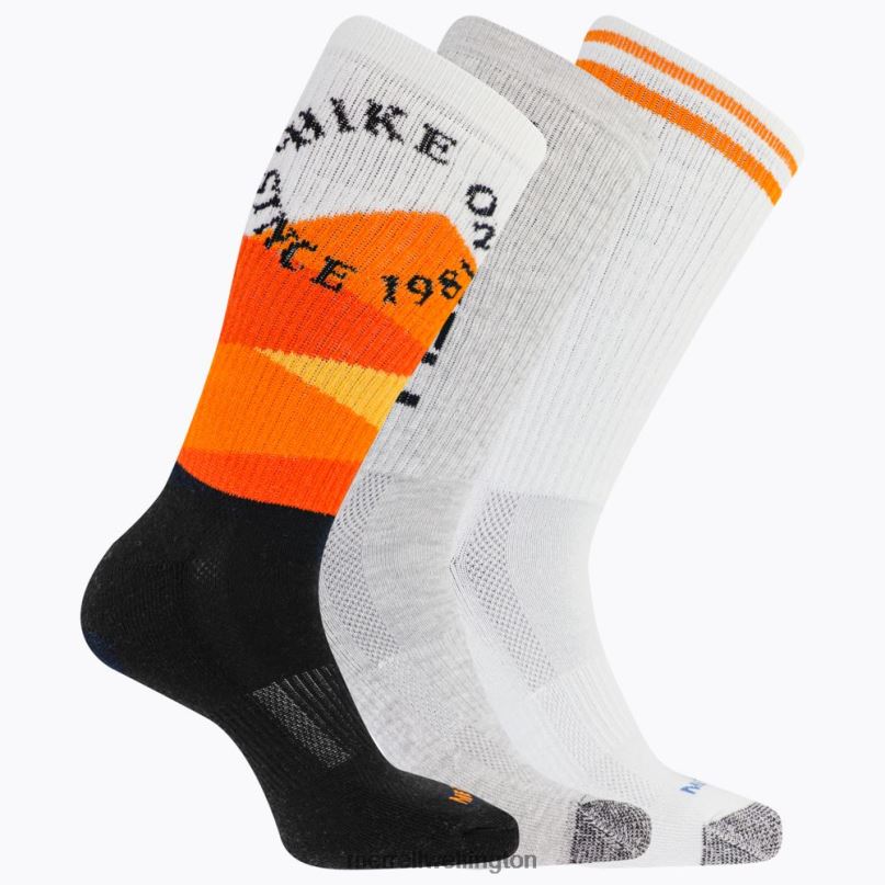 Recycled Crew Sock 3 Pack (JSF26906-001) Merrell Unisex 8VV6P310 Accessories Black Assorted - Image 1