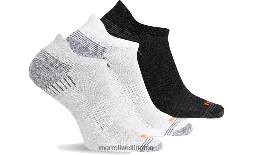 Recycled Low Cut Tab Sock 3 Pack (JSF25059-041) Merrell Unisex 8VV6P360 Accessories Grey Heather Asst - Image 1