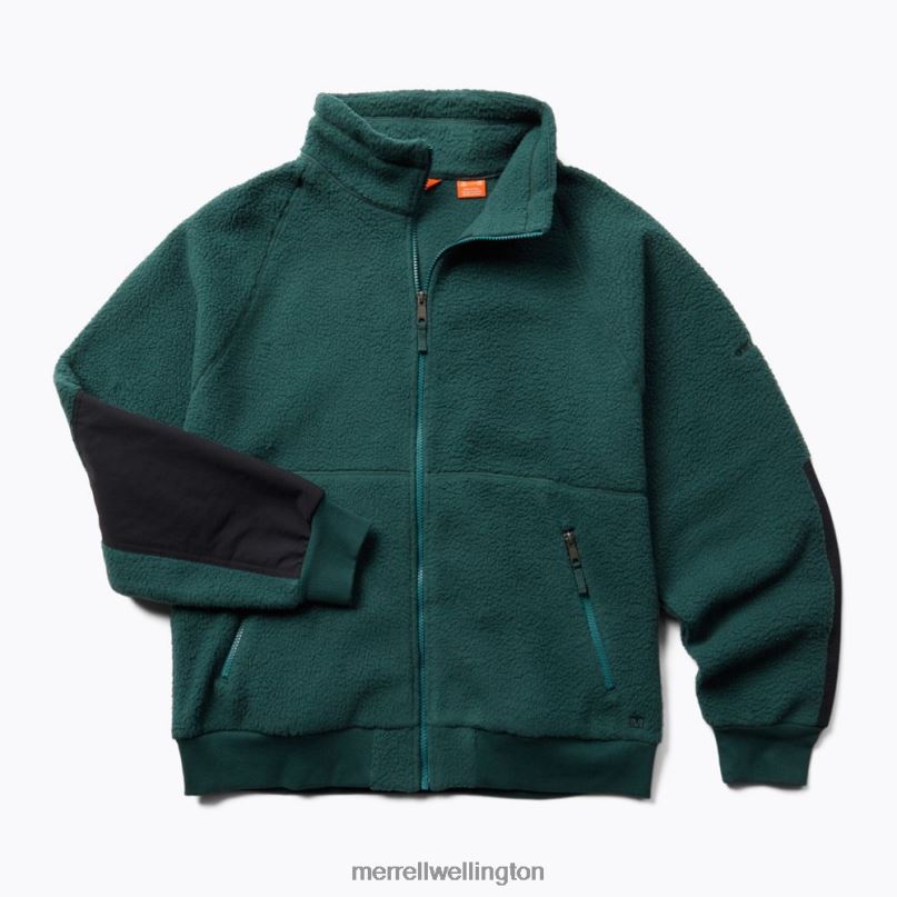 Sherpa Full Zip (JMF26572-325) Merrell Men 8VV6P568 Clothes Sea Moss - Image 7