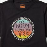 Short Sleeve Tee (JMS26681-010) Unlikely Hikers X Merrell Men 8VV6P451 Clothes Black - Image 4