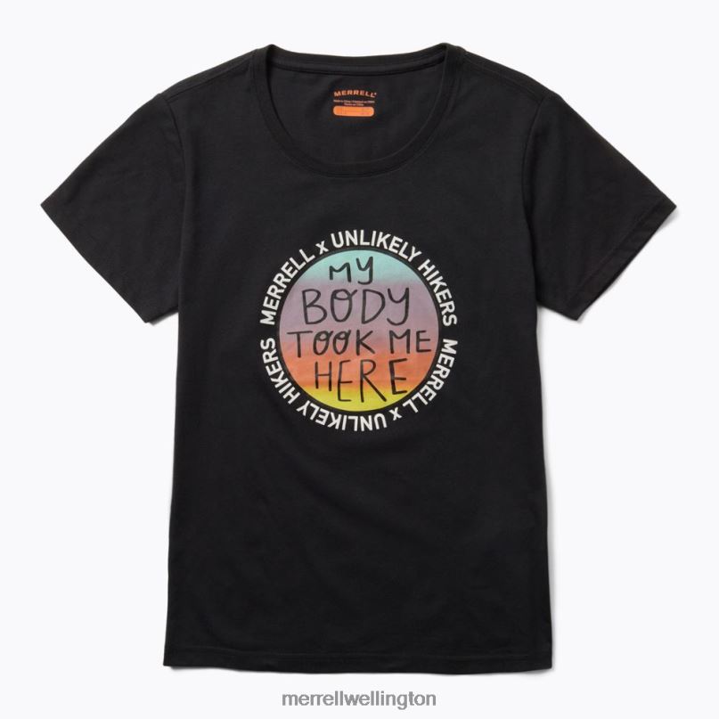 short_sleeve_tee_jws26683_010_unlikely_hikers_x_merrell_women_8vv6p1267_clothes_black.jpg Short Sleeve Tee (JWS26683-010) Unlikely Hikers X Merrell Women 8VV6P1267 Clothes Black - Image 1
