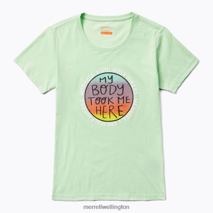 short_sleeve_tee_jws26683_330_unlikely_hikers_x_merrell_women_8vv6p1266_clothes_mist_green.jpg Short Sleeve Tee (JWS26683-330) Unlikely Hikers X Merrell Women 8VV6P1266 Clothes Mist Green - Image 1