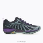 Siren Edge 3 Wide Width (J034438W) Merrell Women 8VV6P1069 Shoes Black/Acai - Image 2