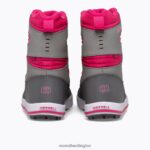 Snow Bank 3.0 Boot (MK165187K) Merrell Kids 8VV6P1481 Shoes Grey/Berry - Image 4