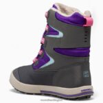 Snow Bank 3.0 Boot (MK166223K) Merrell Kids 8VV6P1484 Shoes Ultra Violet/Grey - Image 4