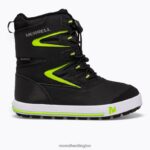 Snow Bank 3.0 Boot (MK265035K) Merrell Kids 8VV6P1480 Shoes Black/Grey/Green - Image 2
