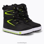 Snow Bank 3.0 Boot (MK265035K) Merrell Kids 8VV6P1480 Shoes Black/Grey/Green - Image 3