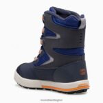 Snow Bank 3.0 Boot (MK265184K) Merrell Kids 8VV6P1482 Shoes Navy/Cobalt/Orange - Image 6