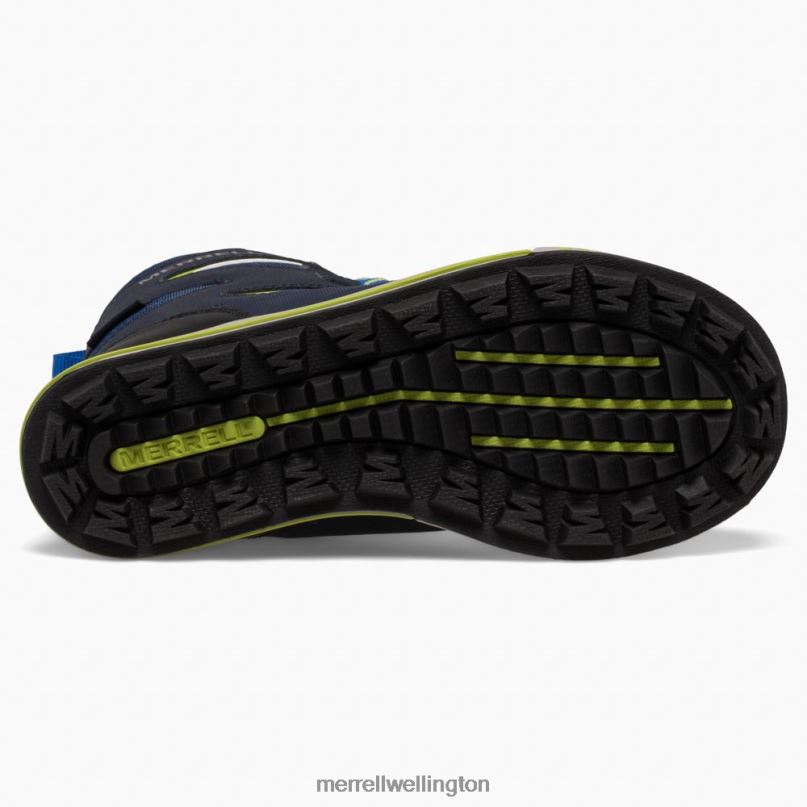 Snow Bank 3.0 Boot (MK266222K) Merrell Kids 8VV6P1479 Shoes Navy/Citron - Image 5