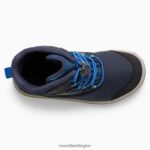 Snow Bank 3.0 Boot (MK266222K) Merrell Kids 8VV6P1479 Shoes Navy/Citron - Image 6