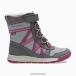 Snow Crush 2.0 Waterproof Boot (MK163129K) Merrell Kids 8VV6P1506 Shoes Grey/Berry