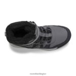 Snow Crush 2.0 Waterproof Boot (MK263125K) Merrell Kids 8VV6P1507 Shoes Black/Grey - Image 4