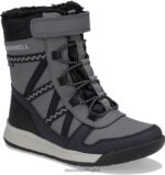 Snow Crush 2.0 Waterproof Boot (MK263125K) Merrell Kids 8VV6P1507 Shoes Black/Grey - Image 5