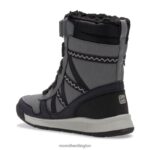 Snow Crush 2.0 Waterproof Boot (MK263125K) Merrell Kids 8VV6P1507 Shoes Black/Grey - Image 6